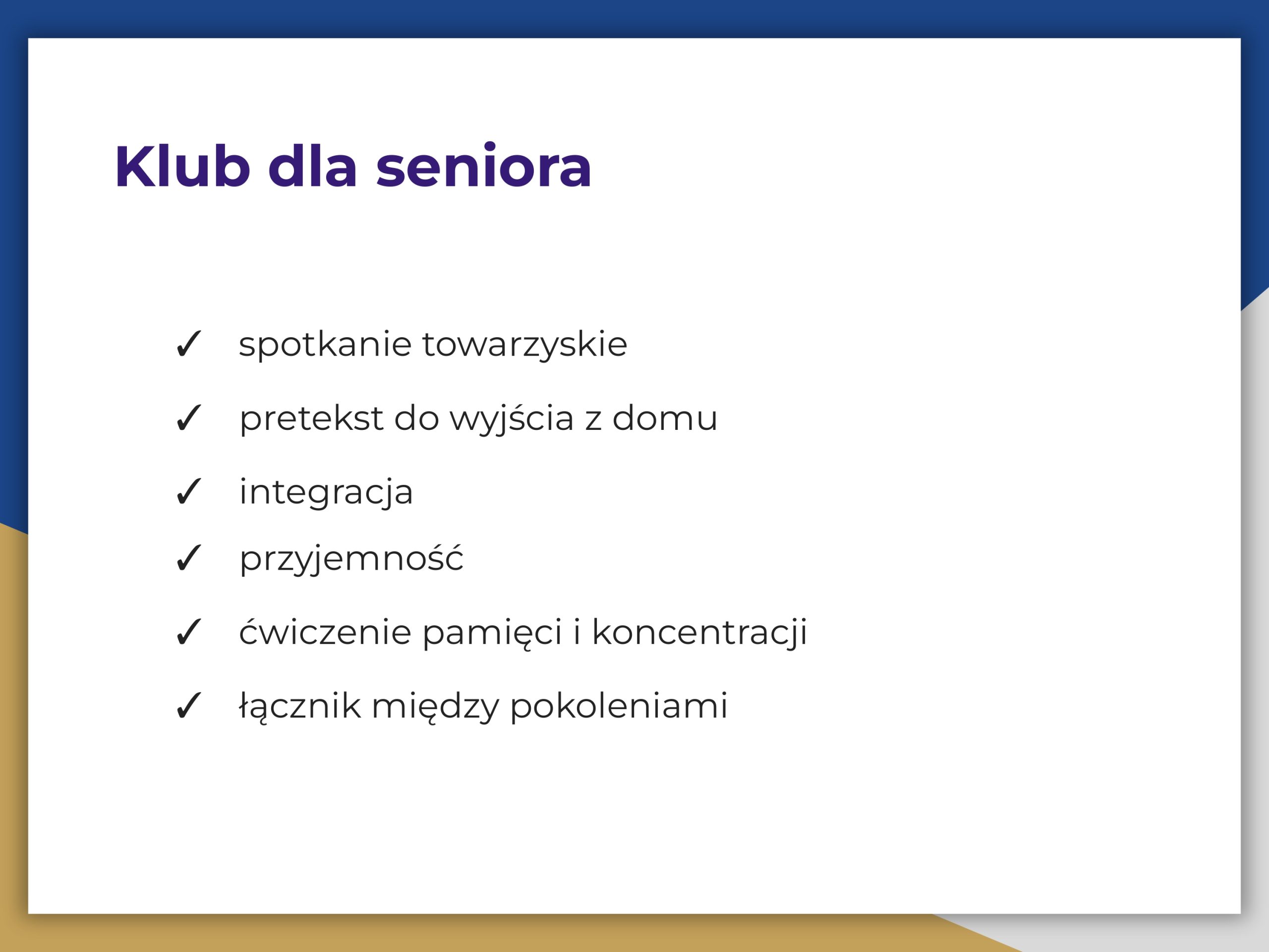 Klub dla seniora